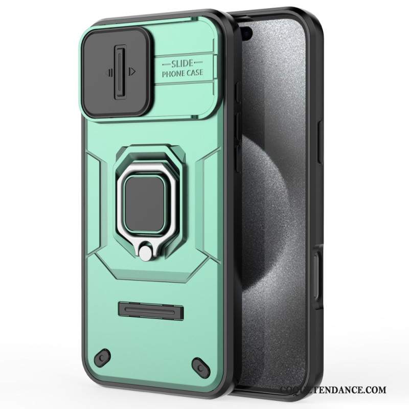 Coque iPhone 16 Pro Max Ring Résistante Protection Camshield