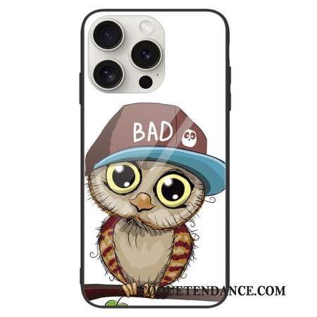 Coque iPhone 16 Pro Max Verre Trempé Bad Hibou