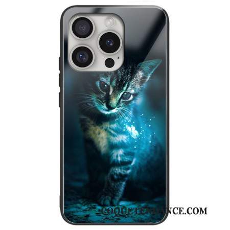 Coque iPhone 16 Pro Max Verre Trempé Chat