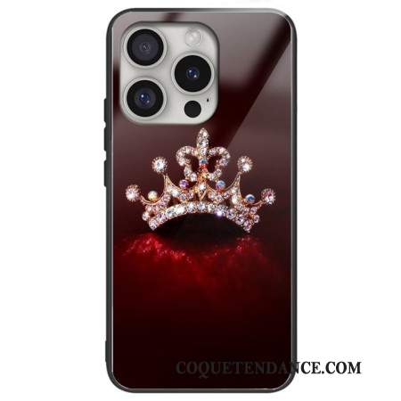 Coque iPhone 16 Pro Max Verre Trempé Couronne en Diamants