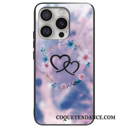 Coque iPhone 16 Pro Max Verre Trempé Cœur à Cœur