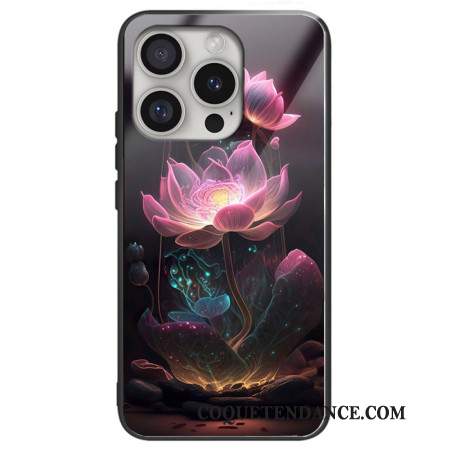 Coque iPhone 16 Pro Max Verre Trempé Lotus Rose