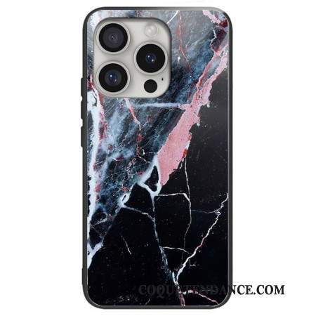 Coque iPhone 16 Pro Max Verre Trempé Marbre Noir