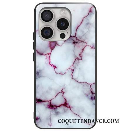 Coque iPhone 16 Pro Max Verre Trempé Marbre Violet