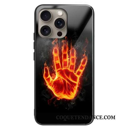 Coque iPhone 16 Pro Max Verre Trempé Paume de Feu