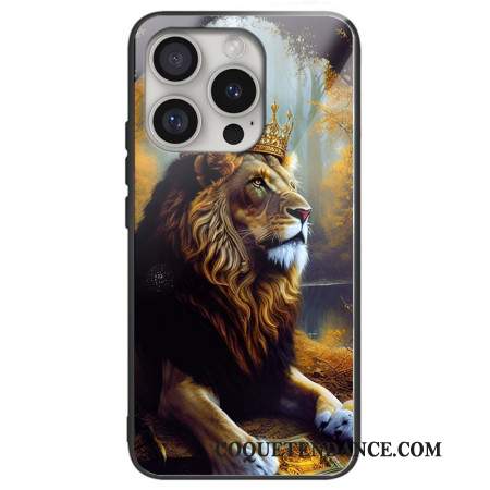 Coque iPhone 16 Pro Max Verre Trempé Roi Lion