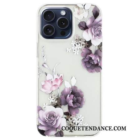 Coque iPhone 16 Pro Pivoines