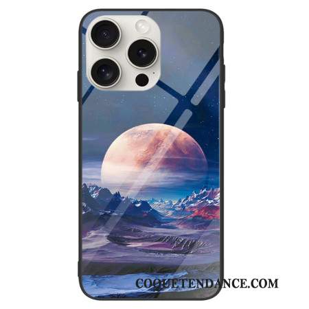 Coque iPhone 16 Pro Verre Trempé Planète Blanche