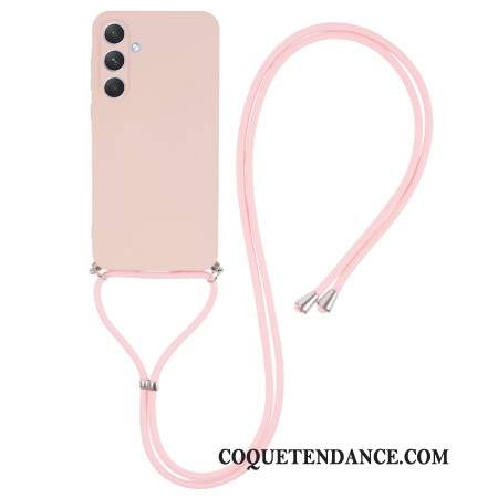 Coque à Cordon Samsung Galaxy A55 5G Rose