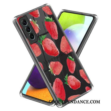 Coque à motif pour Samsung Galaxy S24 Plus Fraises