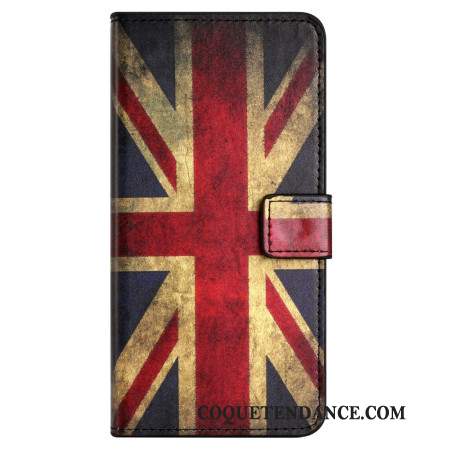 Etui Portefeuille pour Samsung Galaxy S24 FE avec Motif Union Jack