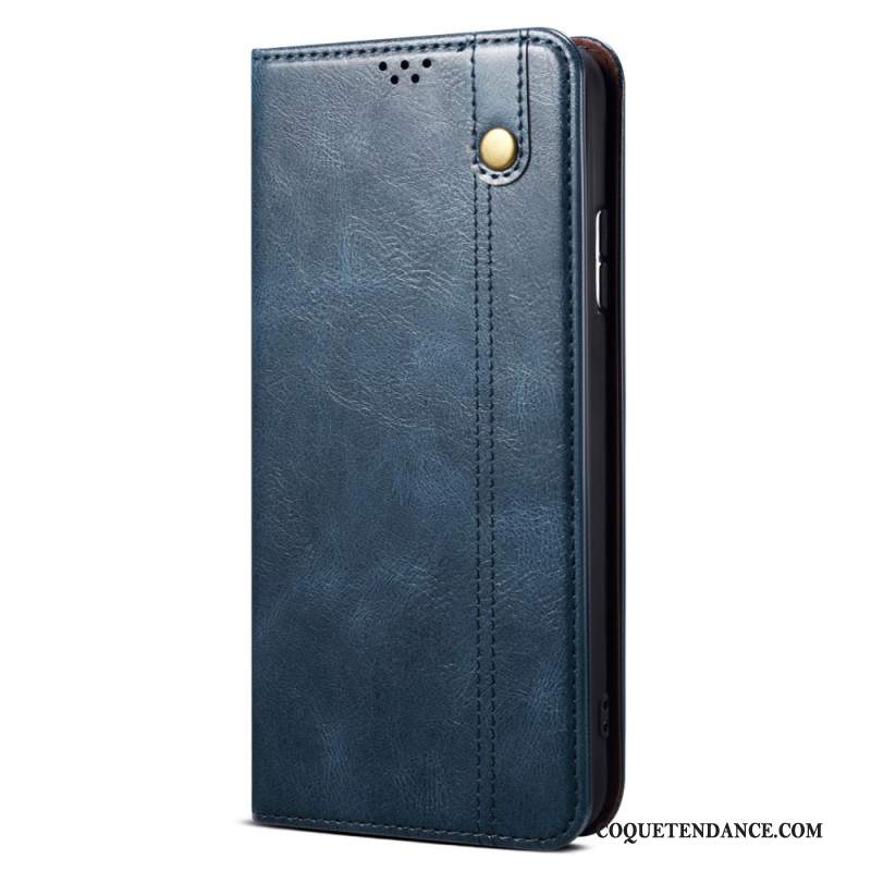 Flip Cover Xiaomi Redmi Note 13 4G Simili Cuir Ciré