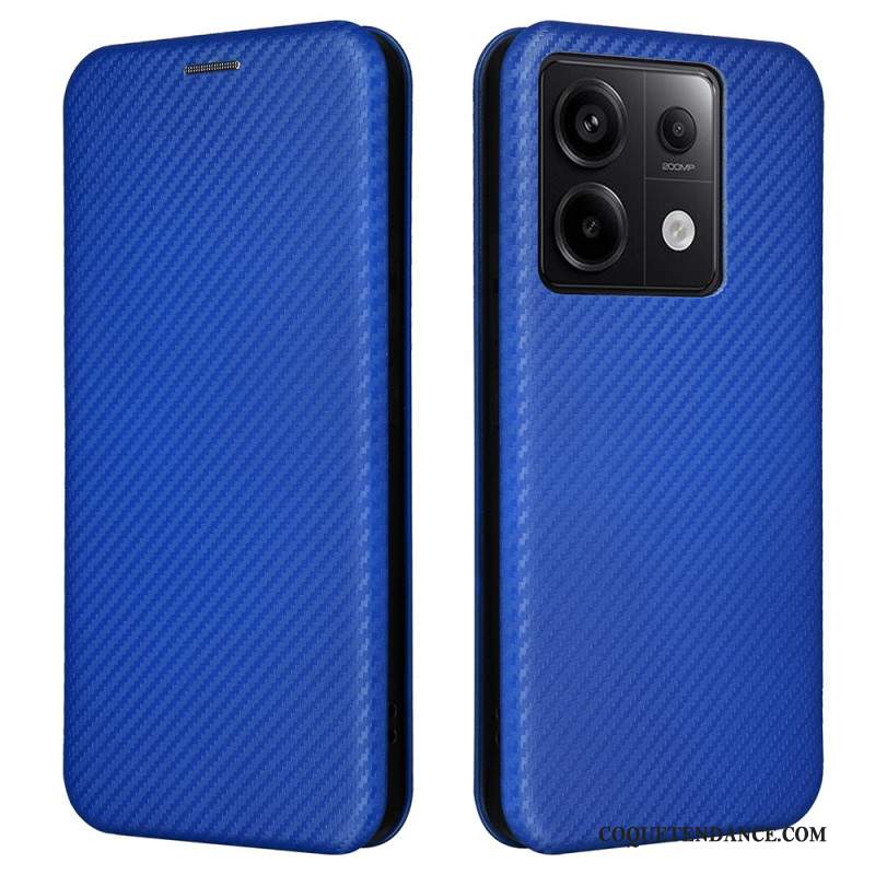 Flip Cover Xiaomi Redmi Note 13 5G Fibre Carbone