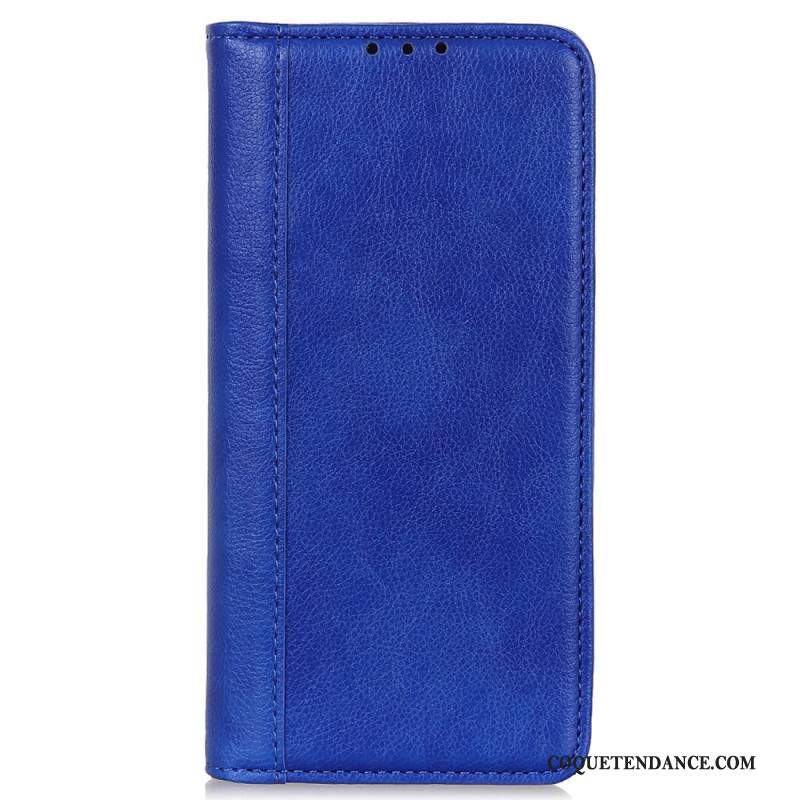 Flip Cover Xiaomi Redmi Note 13 Pro Plus 5G Cuir Fendu Rétro