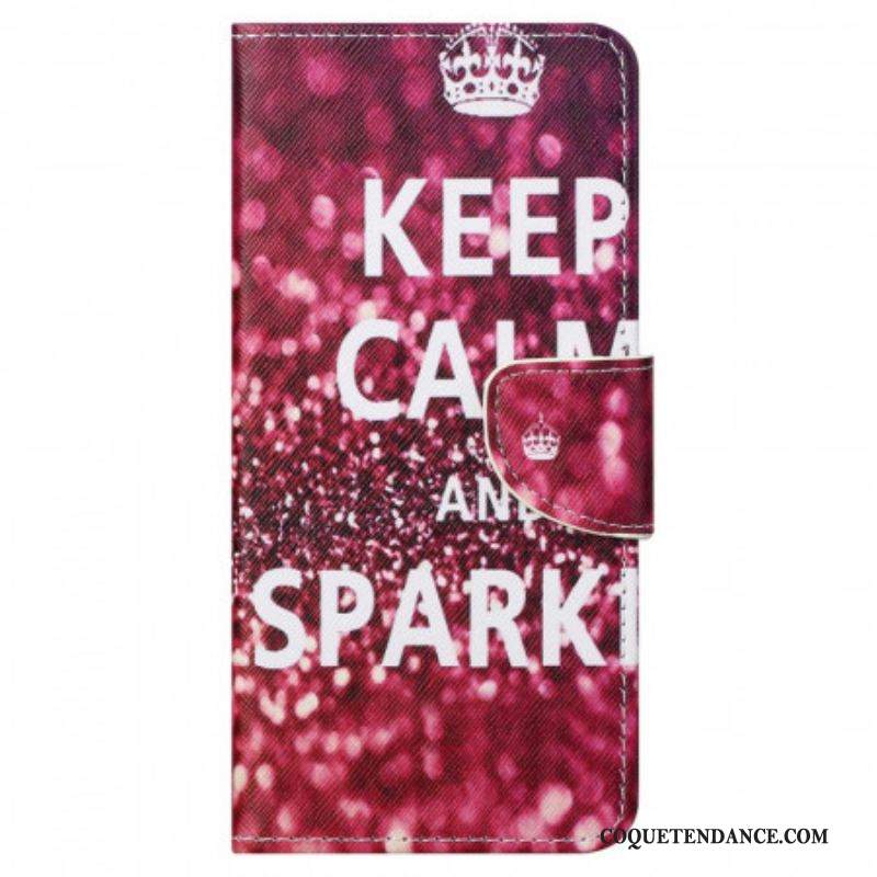 Housse Moto G41 / G31 Keep Calm and Sparkle