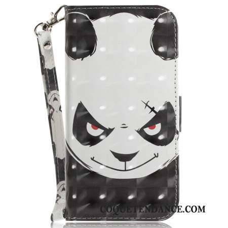 Housse Samsung Galaxy A15 Angry Panda à Lanière