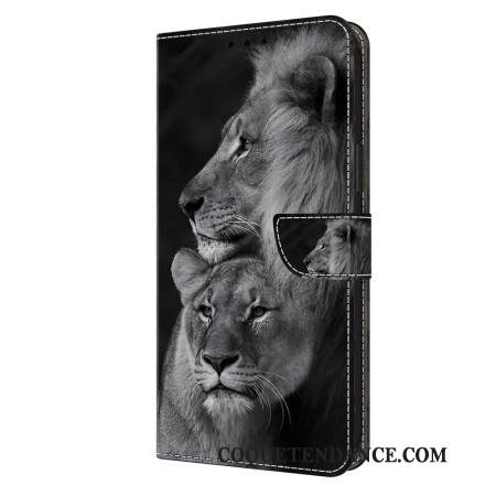 Housse Samsung Galaxy A15 Couple de Lions