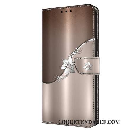 Housse Samsung Galaxy A15 Fleur d'argent