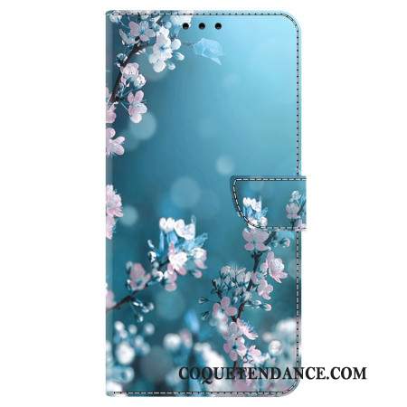 Housse Samsung Galaxy A15 Fleurs Blanches