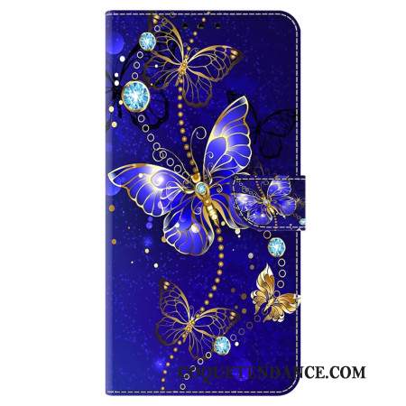 Housse Samsung Galaxy A15 Papillon Diamant