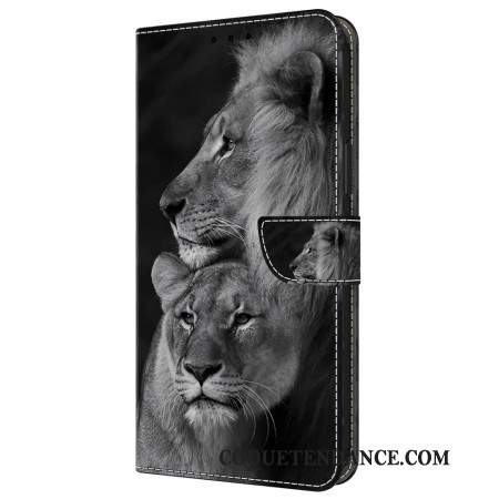 Housse Samsung Galaxy A55 5G Couple de lions