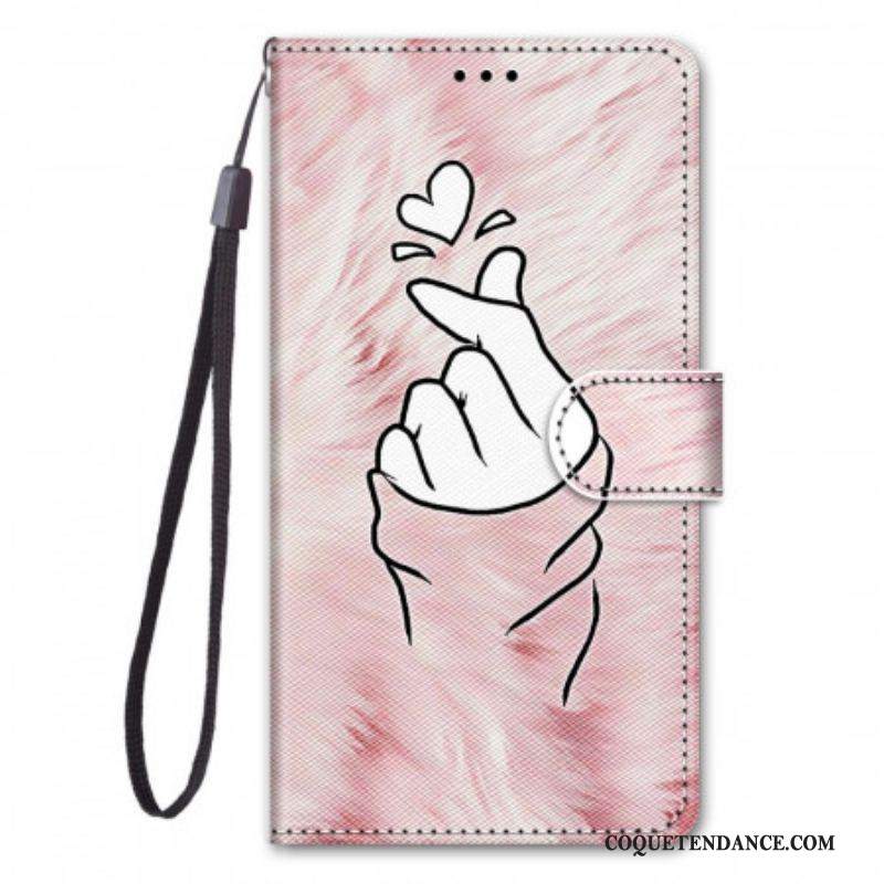 Housse Samsung Galaxy M53 5G Finger Heart