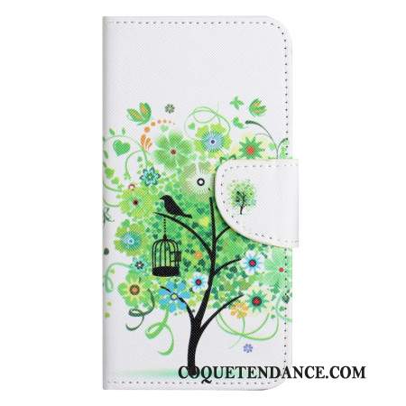 Housse Samsung Galaxy S24 5G Arbre Vert à Lanière