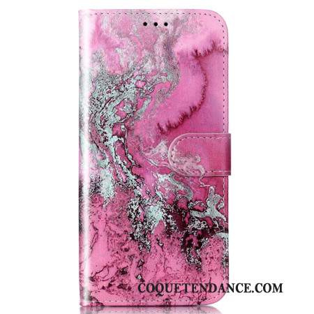 Housse Samsung Galaxy S24 5G Motif Marbré Rose