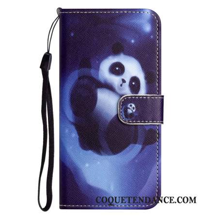 Housse Samsung Galaxy S24 5G Panda Space à Lanière