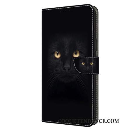 Housse Samsung Galaxy S24 5G Yeux de Chat noir