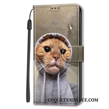 Housse Samsung Galaxy S24 5G Yo Cat avec Lanière