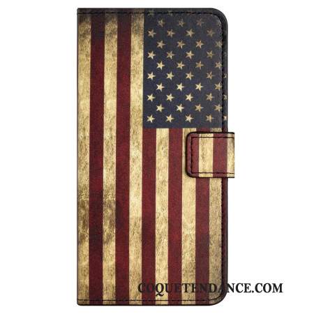 Housse Samsung Galaxy S24 FE Drapeau Américain Vintage