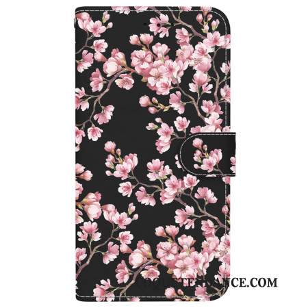 Housse Samsung Galaxy S24 FE Fleurs de Prunier à Lanière