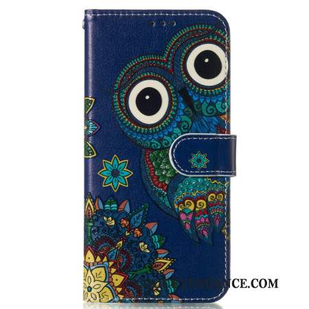 Housse Samsung Galaxy S24 FE Hibou Bleu