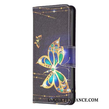 Housse Samsung Galaxy S24 Ultra 5G Papillon Bijoux