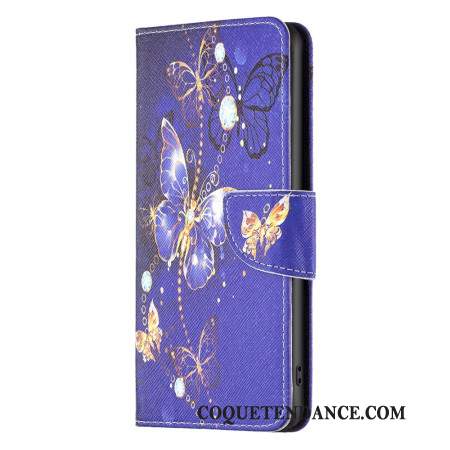 Housse Samsung Galaxy S24 Ultra 5G Papillons violets