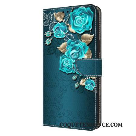 Housse Samsung Galaxy S24 Ultra 5G Roses Bleues