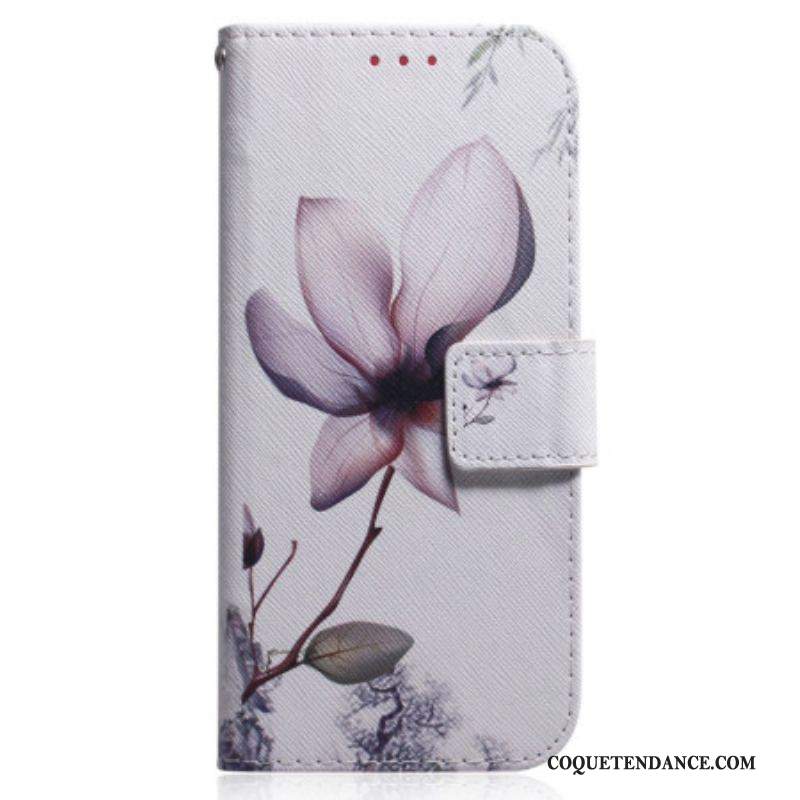 Housse Xiaomi Redmi Note 12 4G Fleur Rose