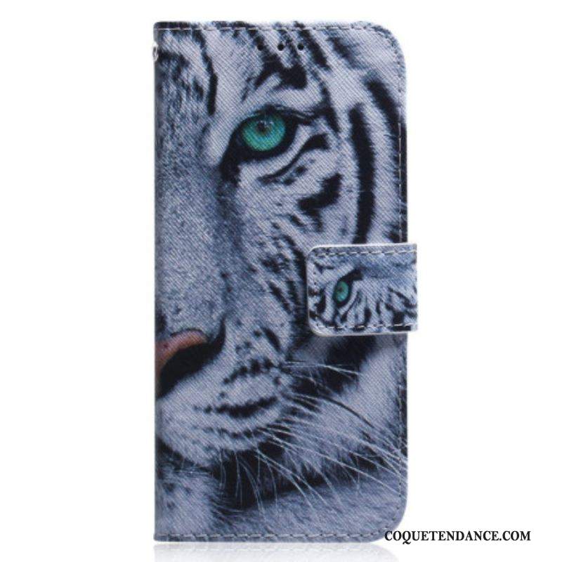 Housse Xiaomi Redmi Note 12 4G Tigre Blanc