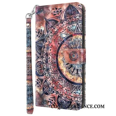 Housse Xiaomi Redmi Note 13 4G Mandala Coloré à Lanière