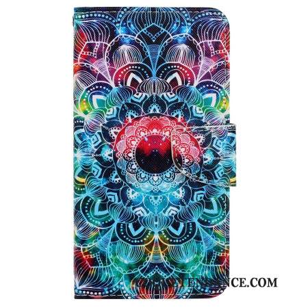 Housse Xiaomi Redmi Note 13 4G Motif Mandala à Lanière