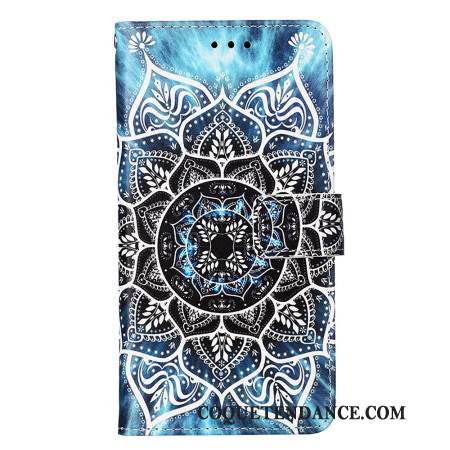 Housse Xiaomi Redmi Note 13 Pro 4G / Poco M6 Pro 4G Fleur Mandala à Lanière