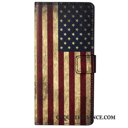 Housse Xiaomi Redmi Note 13 Pro 5G / Poco X6 5G Drapeau Américain Vintage