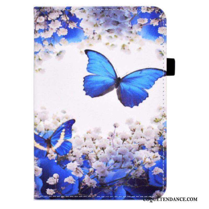 Housse iPad 10.9'' (2022) Papillons Bleus