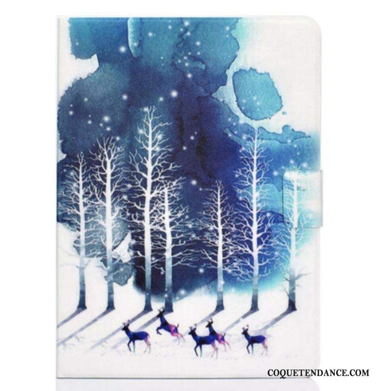 Housse iPad Air (2022) (2020) / Pro 11" Cerfs des Neiges