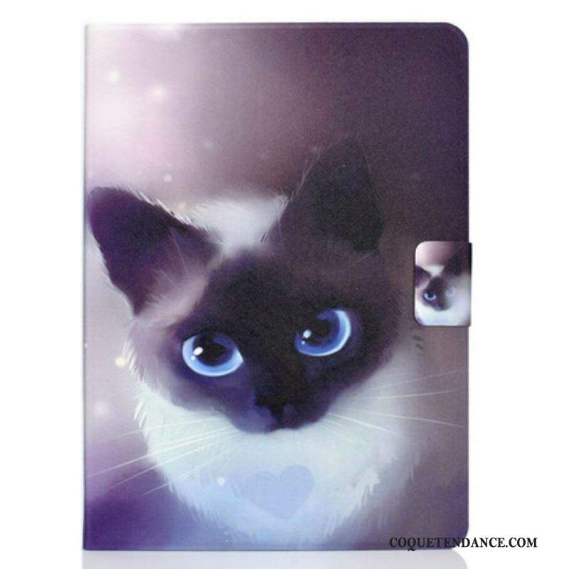 Housse iPad Air (2022) (2020) / Pro 11" Chat aux Yeux Bleus