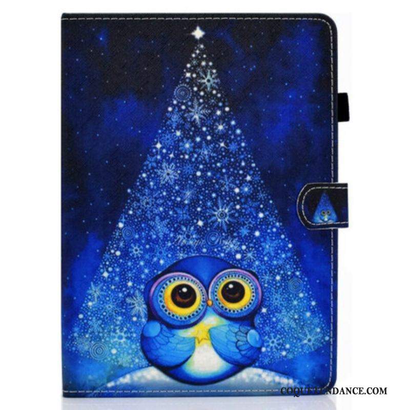 Housse iPad Air (2022) (2020) / Pro 11" Hibou Bleu