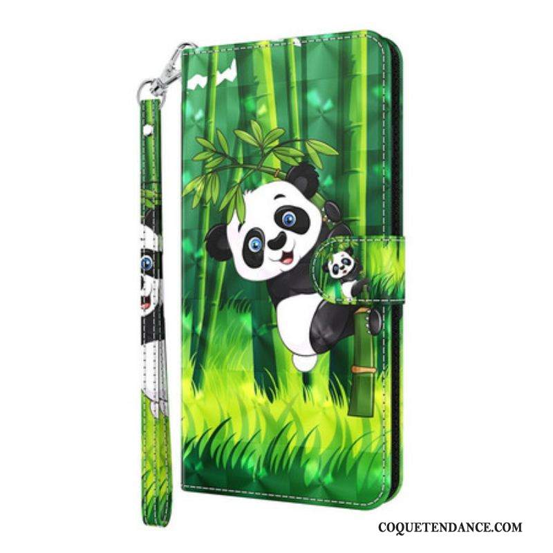 Housse iPhone 13 Mini Panda et Bambou