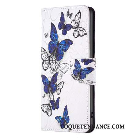 Housse iPhone 16 Papillons sur Fond Blanc