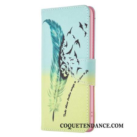 Housse iPhone 16 Plume et Oiseaux